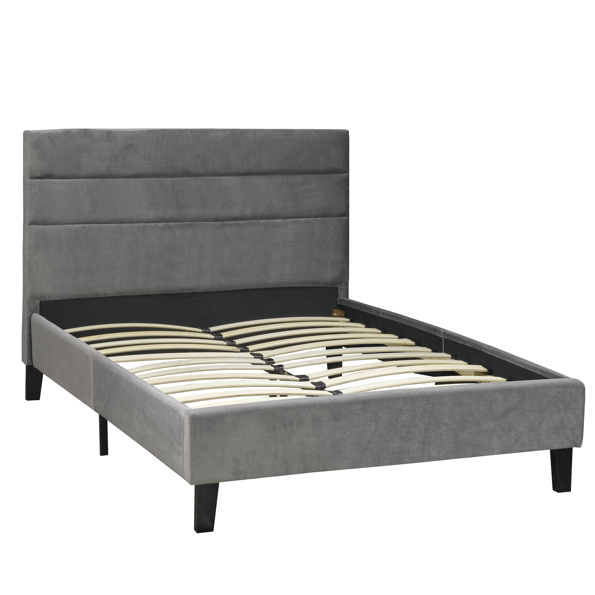 LX895 GR ORABELLE PLATFORM Full BED FRAME GREY - Image 2