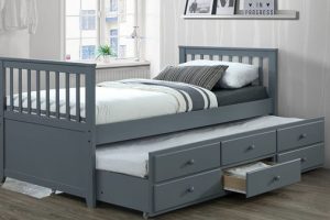 T-2100G 39″ Captains Bed (Grey) bunk bed