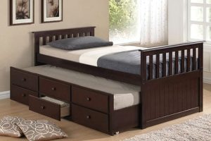 T-2100E 39″ Captains Bed (Espresso)