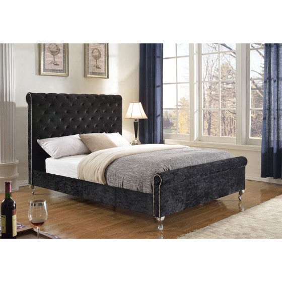 7316Q-A BLK VICTORIA Full BED FRAME BLACK
