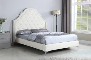 ZQ-1276-BEI QUEEN BED BEIGE