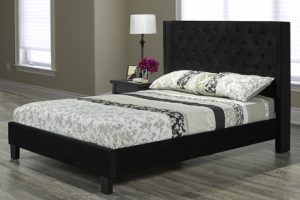 7007Q-BK JIA King PLATFORM BED FRAME BLACK