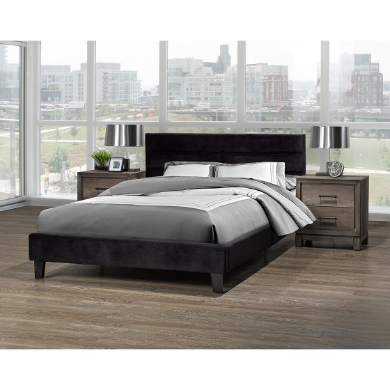 LX895 BLK ORABELLE PLATFORM Full BED FRAME BLACK