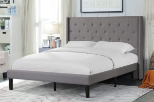 T2352 Double Size Bed Grey