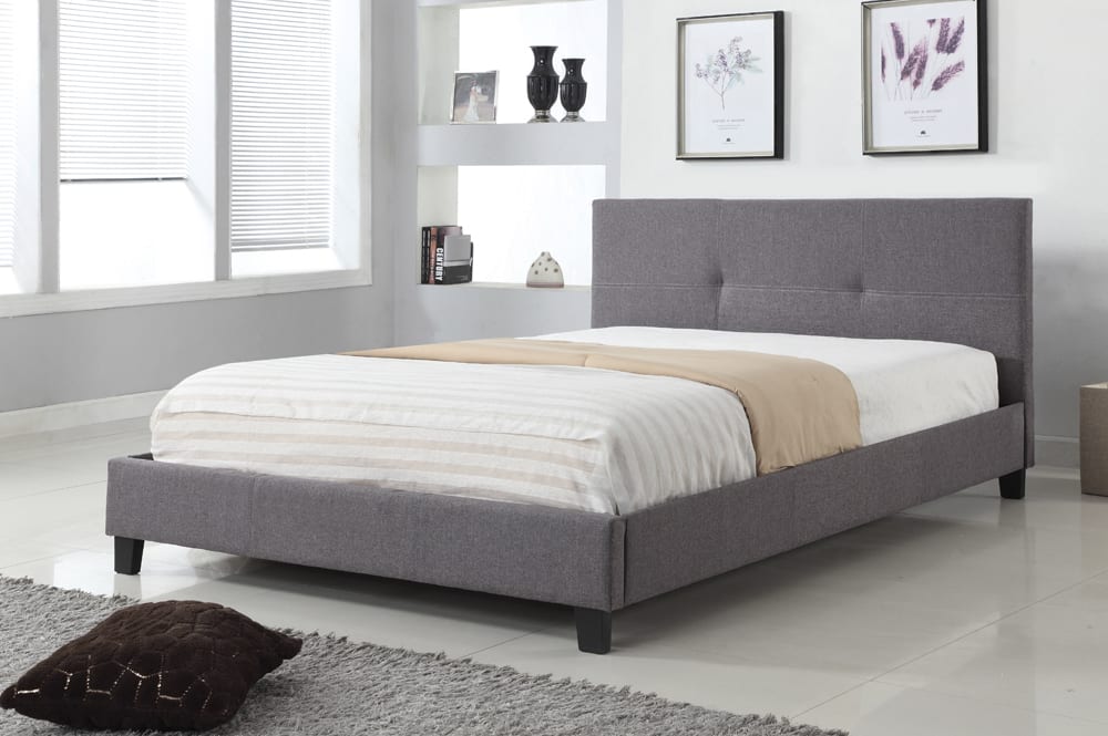 T2358 Double Size Bed Grey