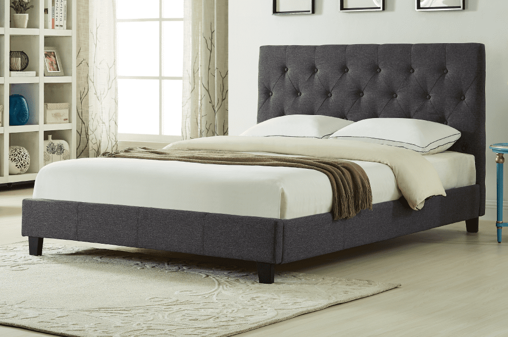 T2366 Double Size Bed Charcoal