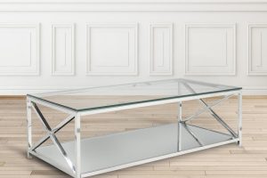 Elsa Coffee Table GY-CT-SX0302 w/ Mirror shelf