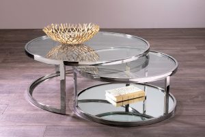 AVON Nesting Coffee Table GY-CT-509 2pc Round Nesting Table