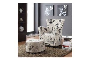 Brassex 0710 CLUB CHAIR W. OTTOMAN