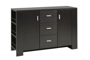 Alternative view of Buffet/Server - Dark Cherry