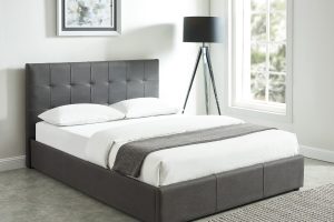 Alternative view of Worldwide Extara King Platform Storage Bed in Grey