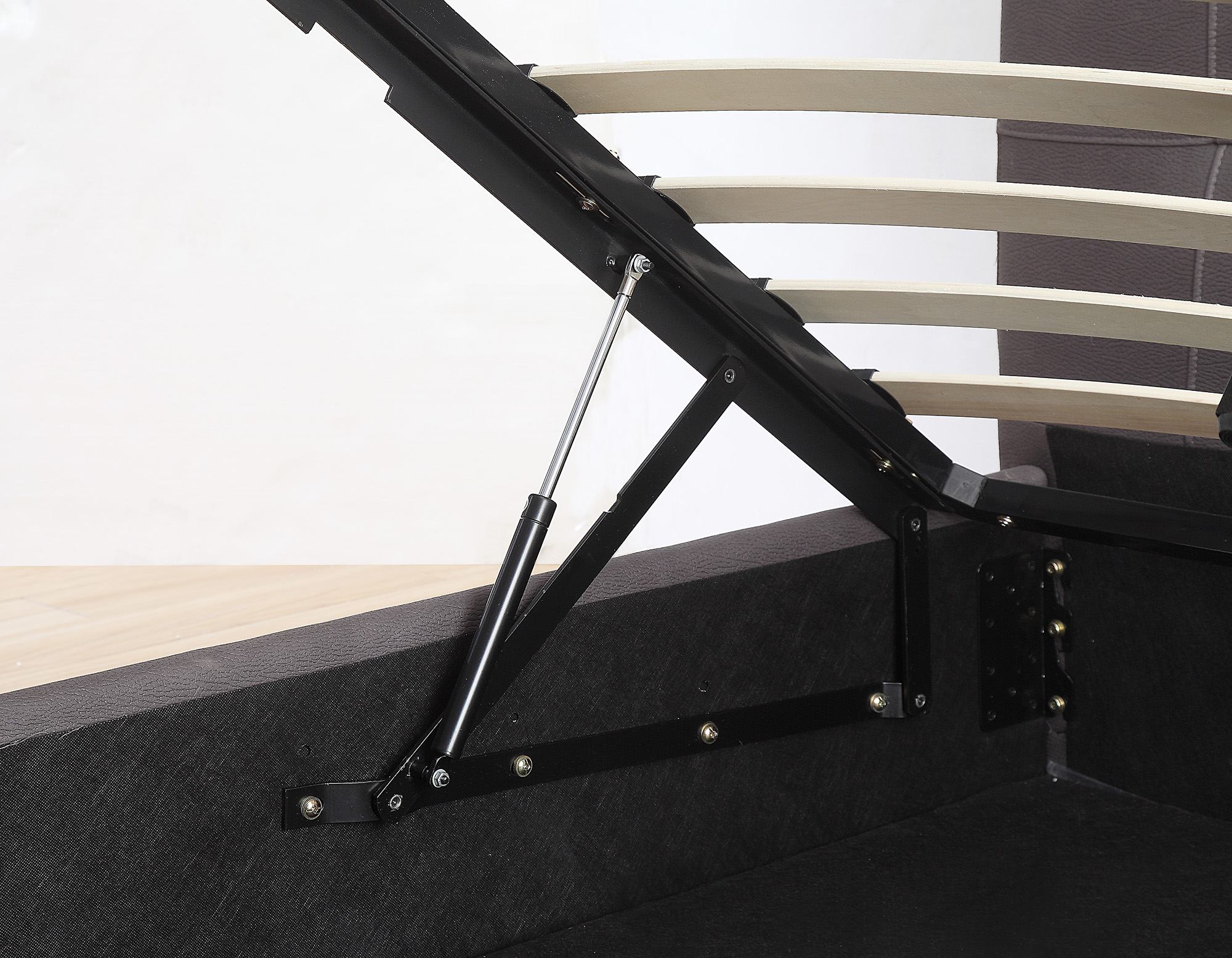 Worldwide Extara King Platform Storage Bed in Grey - Image 4