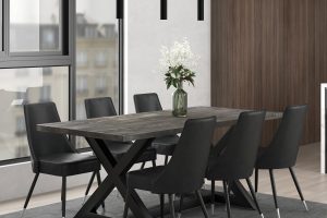 Alternative view of Worldwide Zax Rectangular Dining Table