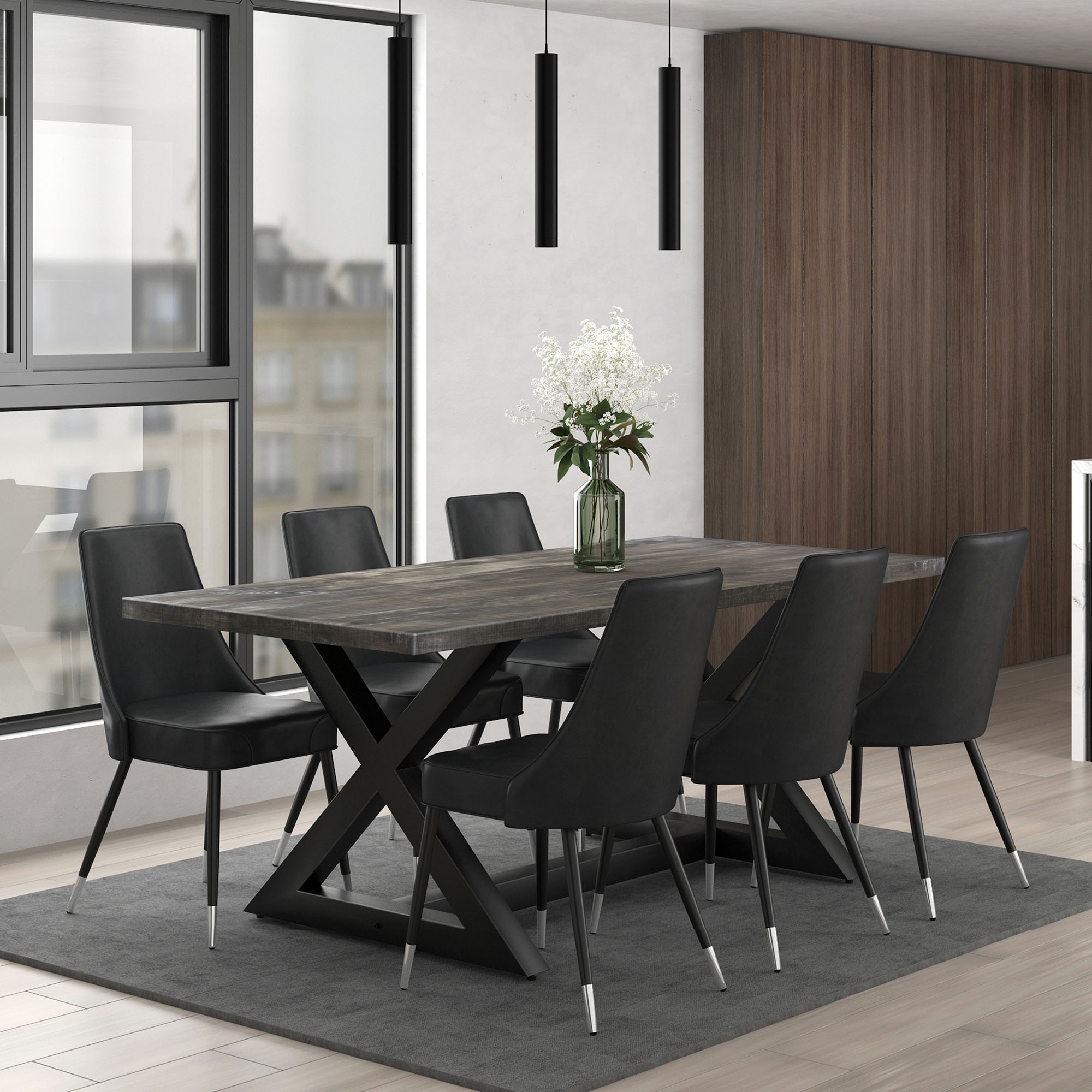 Worldwide Zax Rectangular Dining Table - Image 2