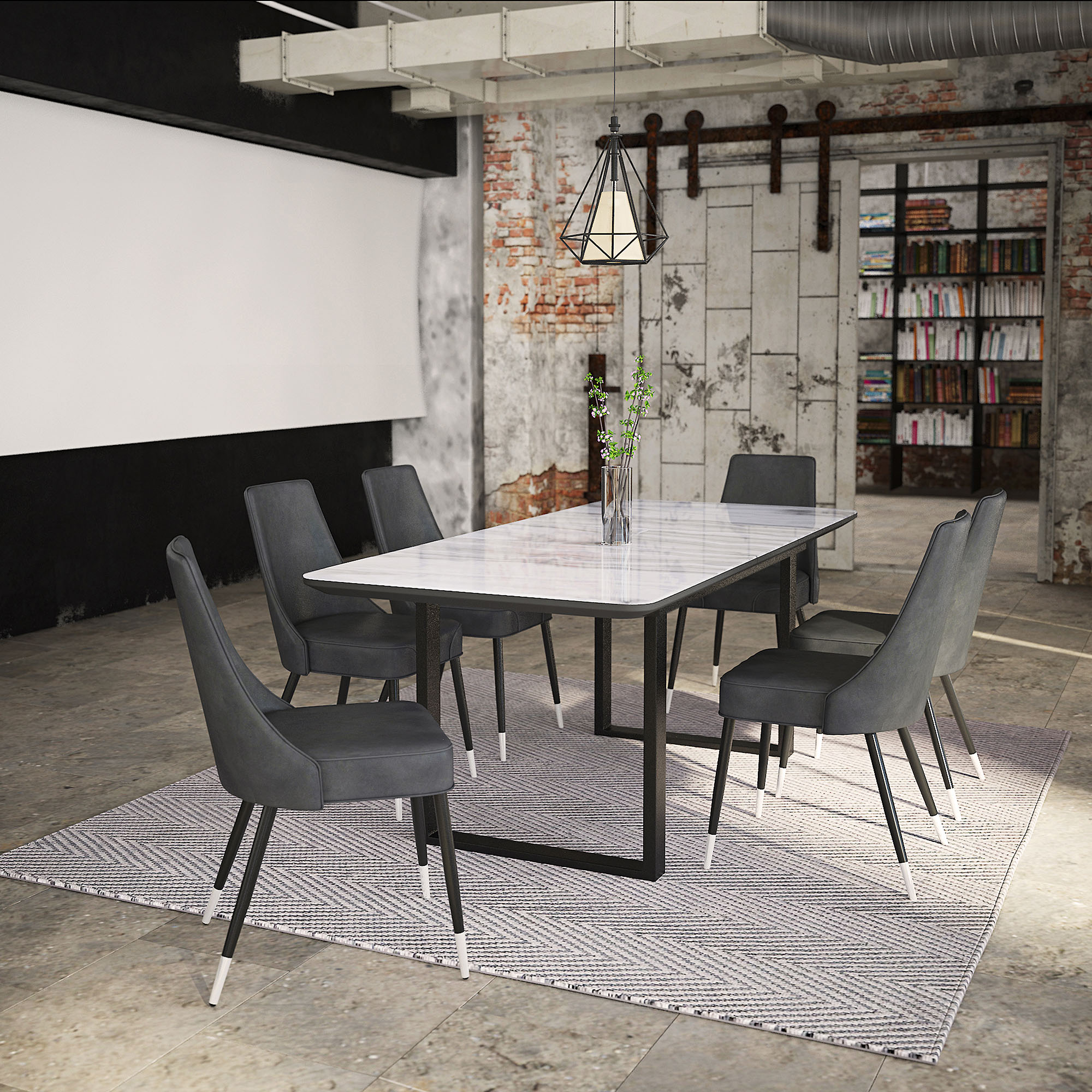 Worldwide Gavin Dining Table with Extension - Image 2