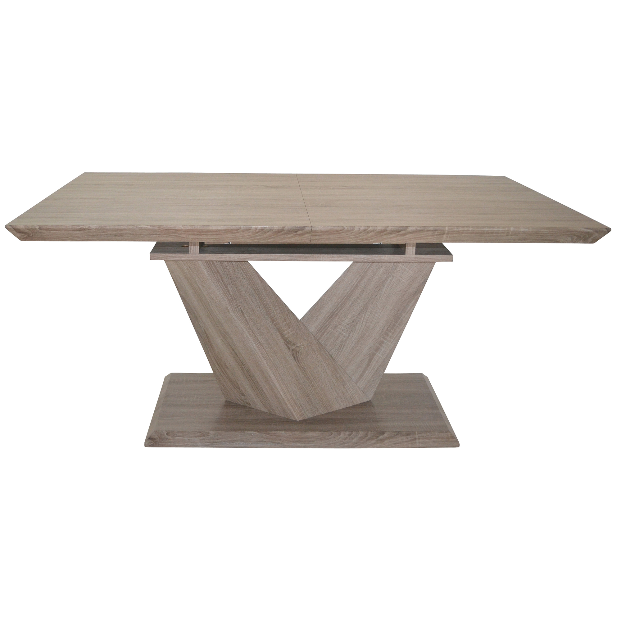 Worldwide Eclipse Dining Table with Extension in Washed Oak - Image 3