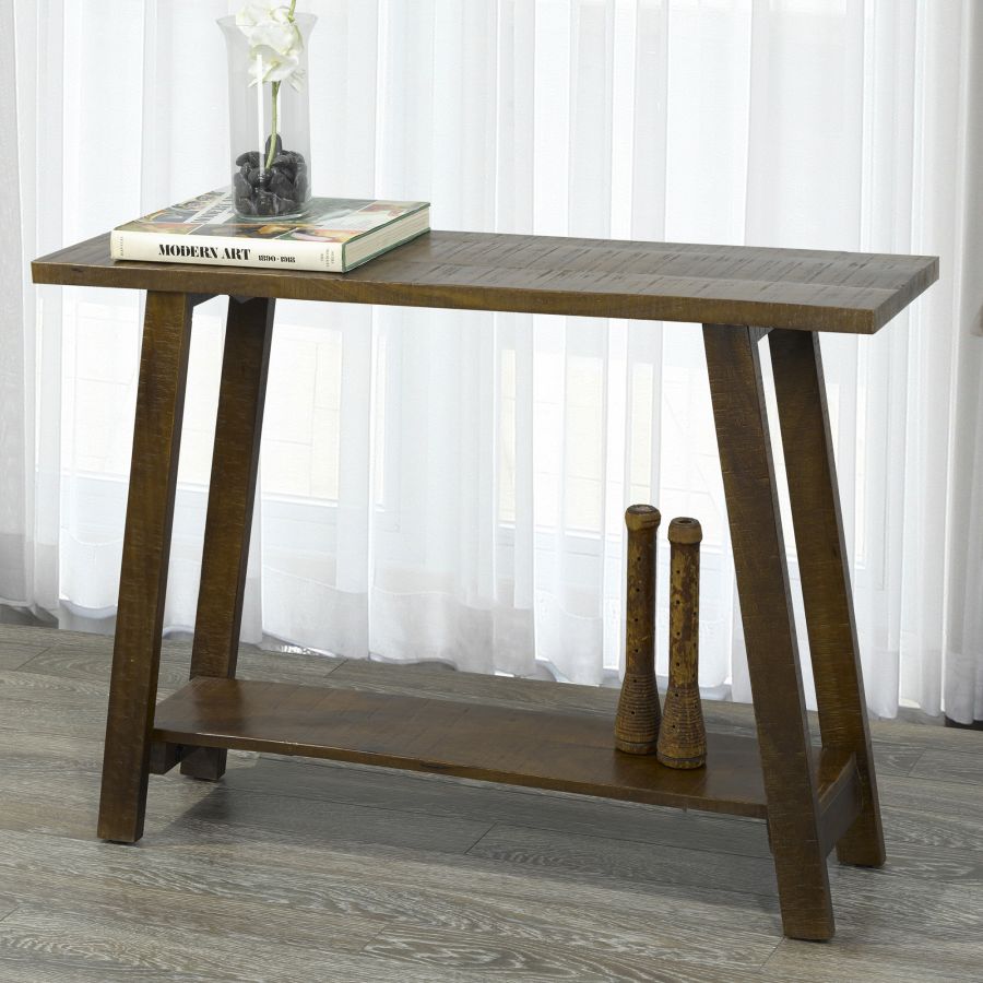 Worldwide Volsa Console Table in Walnut - Image 5