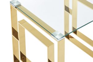 Alternative view of Worldwide Eros Console/Desk in Gold