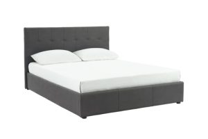 Worldwide Extara Queen Platform Storage Bed in Grey
