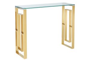 Worldwide Eros Console/Desk in Gold