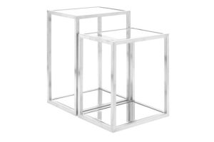 MULTI-LEVEL GY-ET-8166 Polished stainless steel End Table W60*D40*H60CM