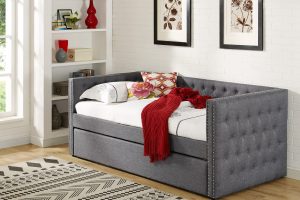 GL2216 Daybed grey Trundle bed