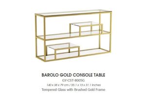BAROLO GOLD CONSOLE TABLE