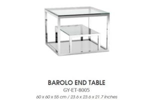 BAROLO GY-ET-8005 Polished steel end table