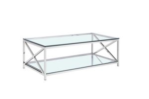 Alternative view of Elsa Coffee Table GY-CT-SX0302 w/ Mirror shelf
