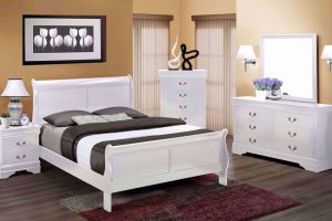 Louis Phillip White Bedroom Set