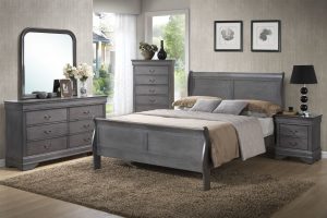 Alternative view of Louis Phillip White Bedroom Set