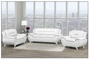 Speedy White 3pcs Sofa Set