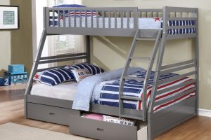 Ifdc B-117-G Twin/Full bunk bed