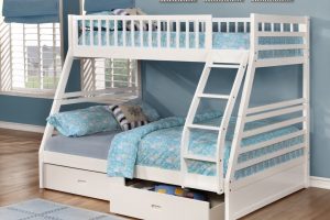 Ifdc B-117-W Twin/Full bunk bed