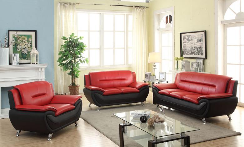 Speedy Black 3pcs Sofa Set