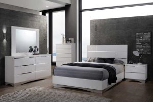 Stoney White Bedroom Set