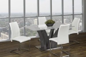 T-321 Austin White 5pc Dining Set