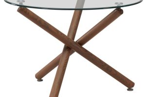 Alternative view of Rocca/Devo 5pc Dining Set, Walnut/White