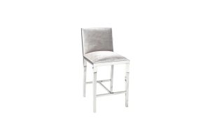 Emario Counter Stool Gy-Cou-7778 Grey Velvet