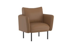 Ryker Accent Chair in Saddle and Black
