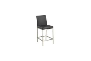 Havana Counter Chair Gy649 S25 Black/ Brushed Pu