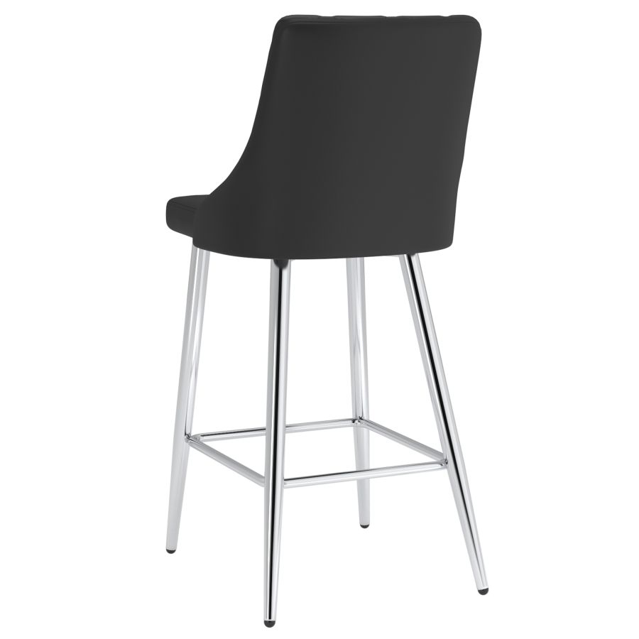 Devo 26" Counter Stool, Set of 2, in Black - Image 8