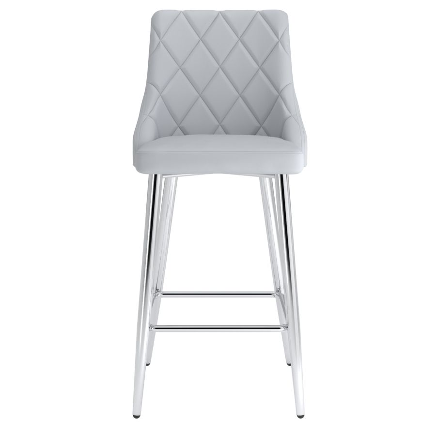 Devo 26" Counter Stool, Set of 2, in Light Grey - Image 7