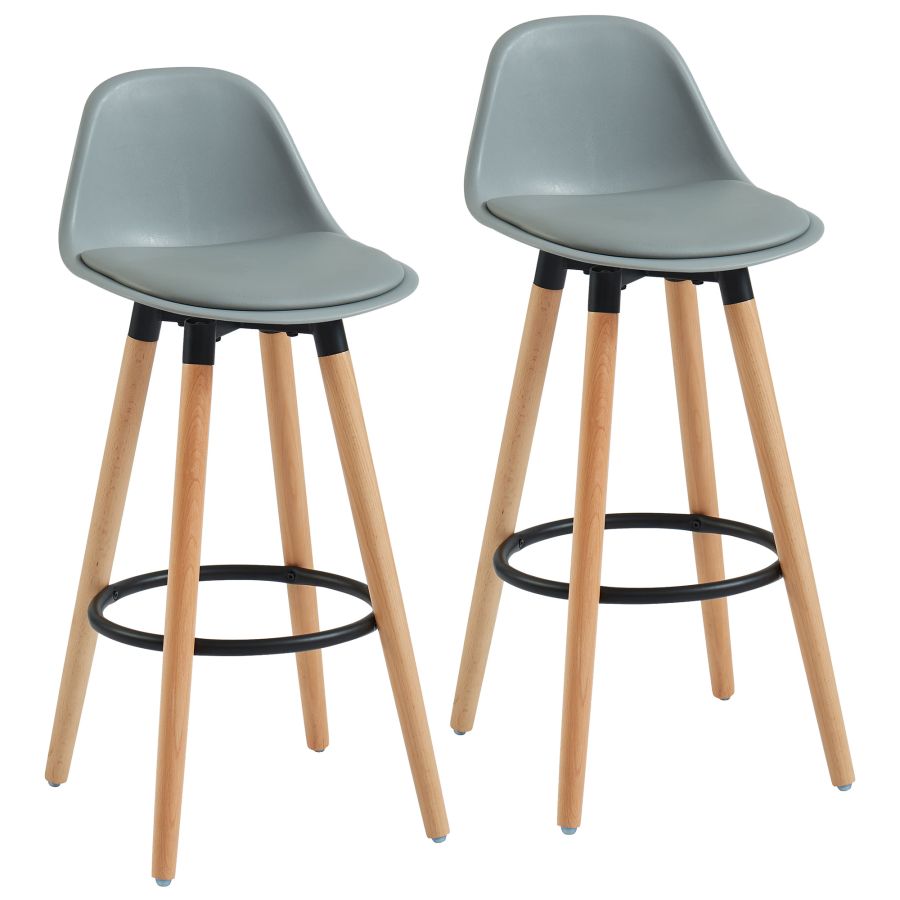 Diablo 26" Counter Stool, Set of 2 in Grey and Natural - Image 7