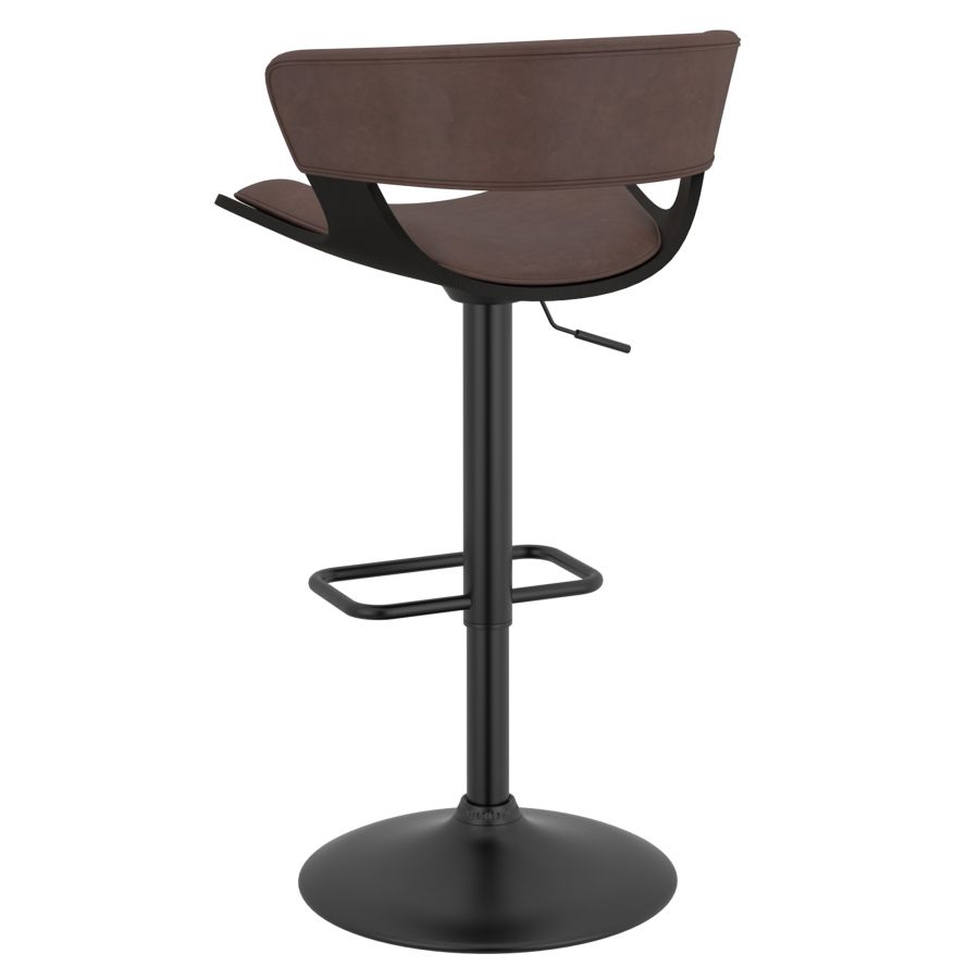 Rover Adjustable Air Lift Stool in Brown and Black - Image 8