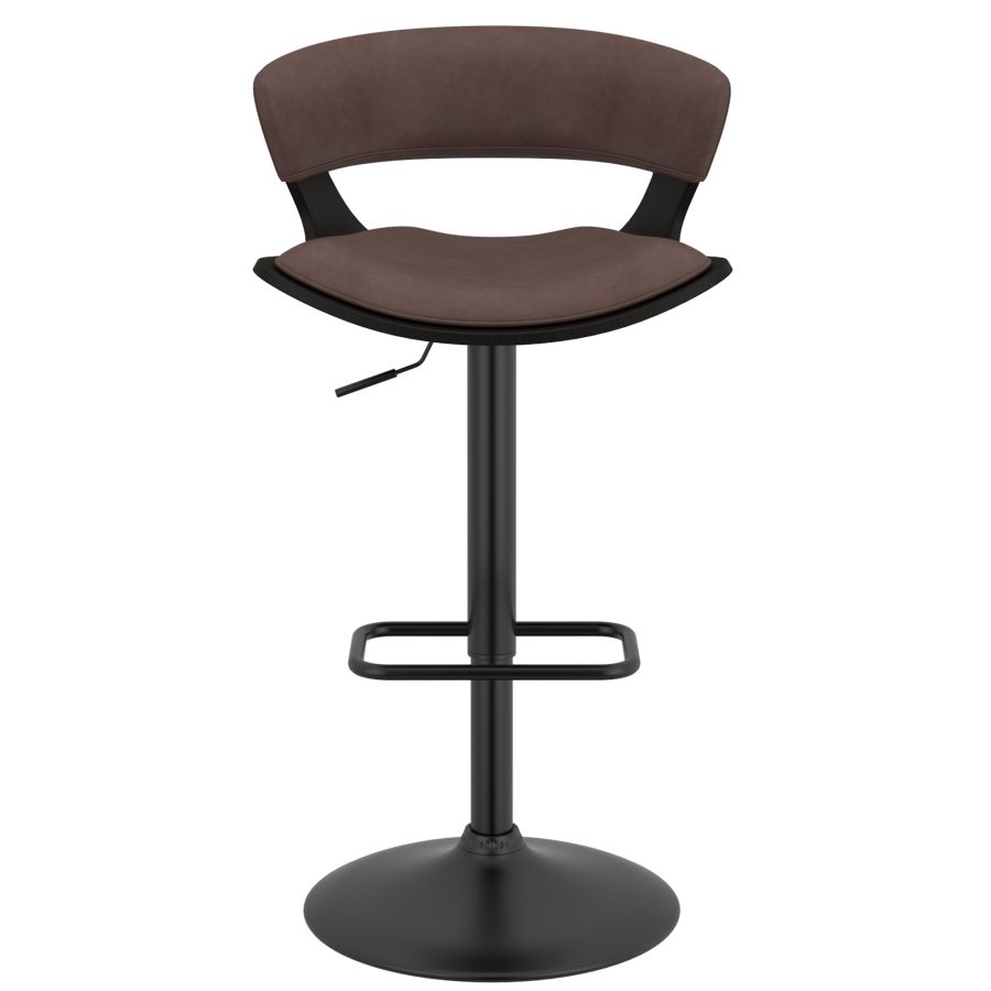 Rover Adjustable Air Lift Stool in Brown and Black - Image 6