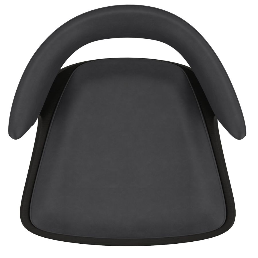 Rover Adjustable Air Lift Stool in Charcoal and Black - Image 3