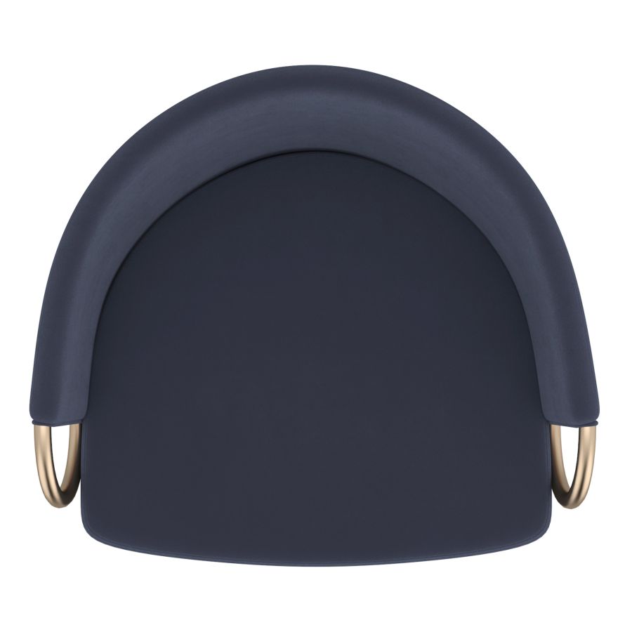 Lavo 26" Counter Stool, Set of 2 in Blue and Black and Gold - Image 3