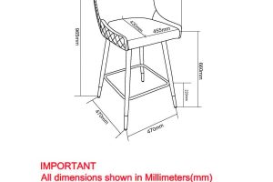 Alternative view of Xander 26" Counter Stool, Set of 2, in Black