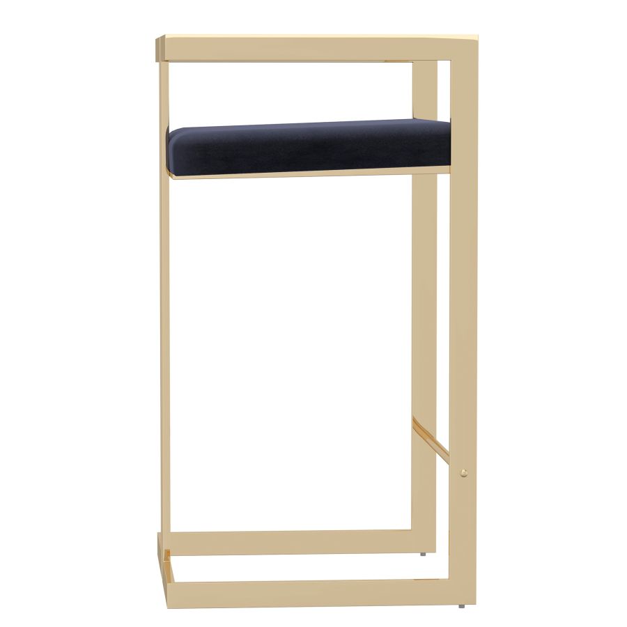 Cosmo 26" Counter Stool in Black and Gold - Image 5